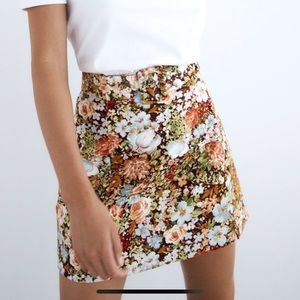 Floral Mini Skirt